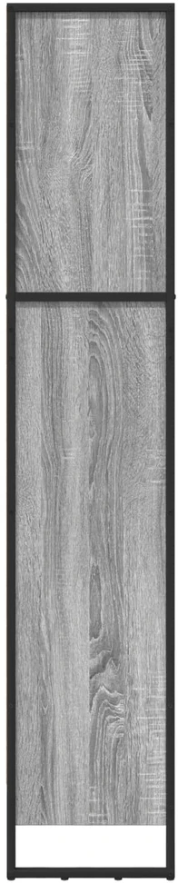 Knygų spinta 60 x 30 x 155 cm Apdirbta mediena Pilkas Sonoma