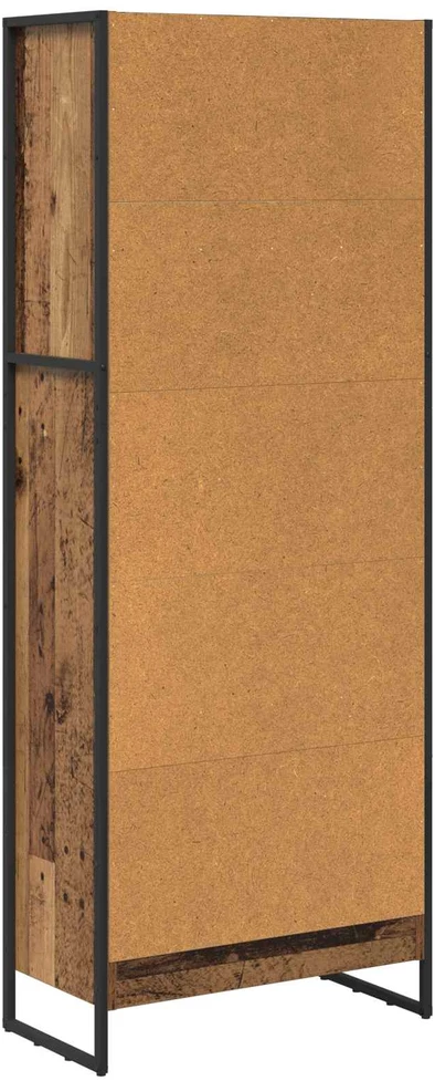 Knygų spinta 60 x 30 x 155 cm Apdirbta mediena Senovinis medis