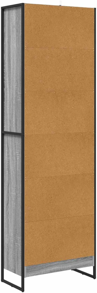 Knygų spinta 60 x 30 x 189,5 cm Apdirbta mediena Pilkas Sonoma