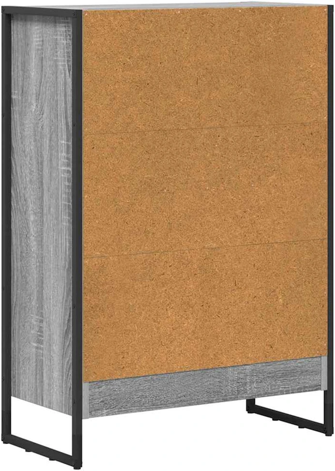 Knygų spinta 60 x 30 x 86,5 cm Apdirbta mediena Pilkas Sonoma
