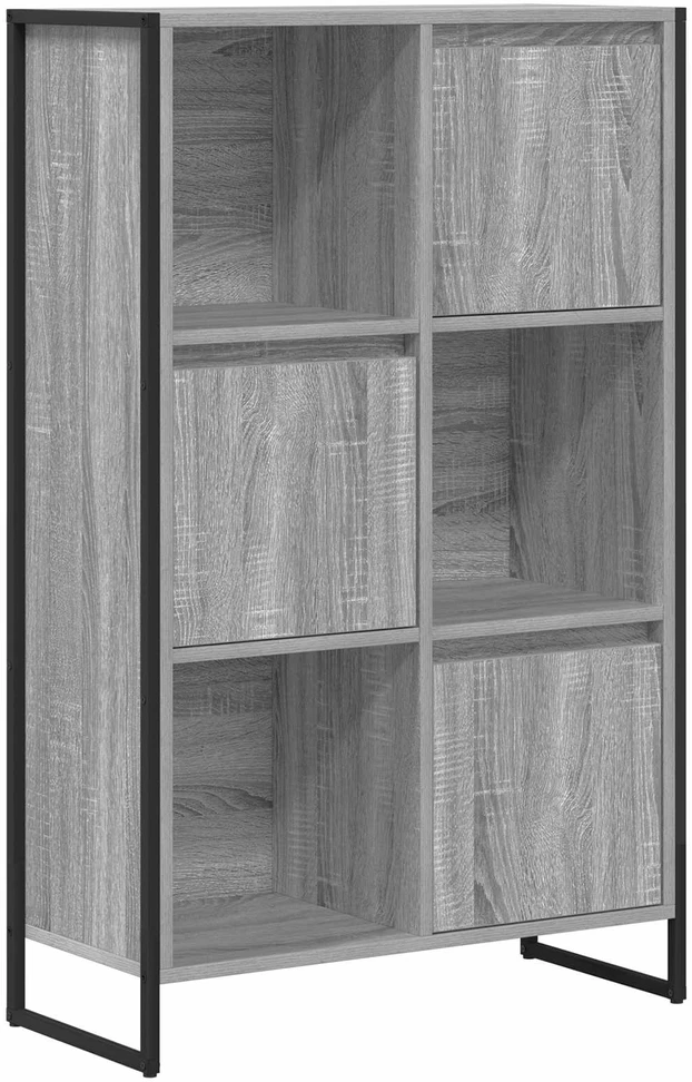 Knygų spinta 68 x 30 x 108.5 cm Apdirbta mediena Pilkas Sonoma