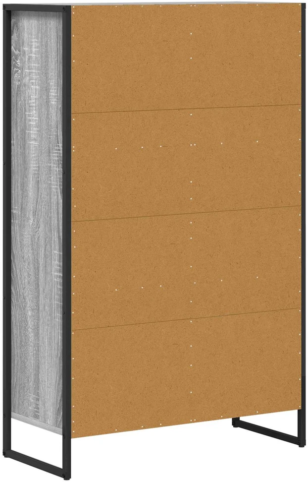 Knygų spinta 68 x 30 x 108.5 cm Apdirbta mediena Pilkas Sonoma
