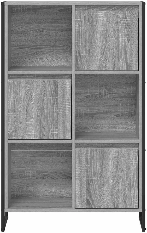 Knygų spinta 68 x 30 x 108.5 cm Apdirbta mediena Pilkas Sonoma
