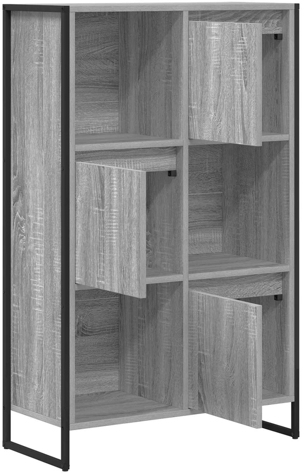 Knygų spinta 68 x 30 x 108.5 cm Apdirbta mediena Pilkas Sonoma