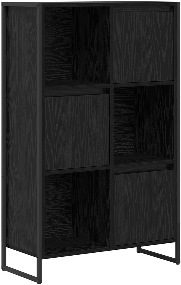 Knygų spinta 68 x 30 x 108.5 cm Apdirbta mediena Juodas ąžuolas