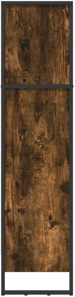 Knygų spinta 80 x 30 x 121 cm Apdirbta mediena Dūminis ąžuolas