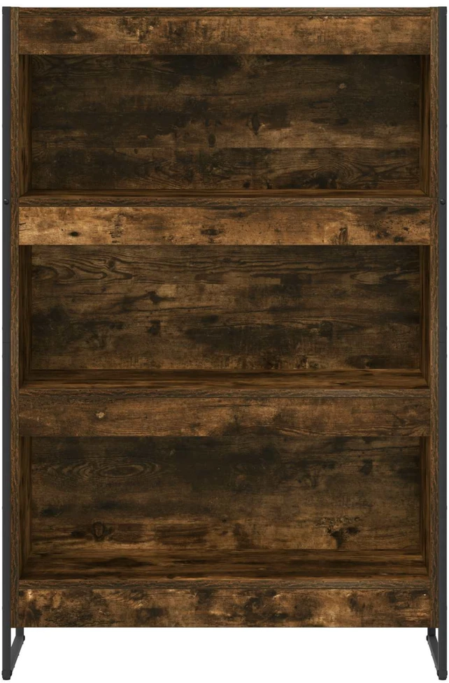 Knygų spinta 80 x 30 x 121 cm Apdirbta mediena Dūminis ąžuolas