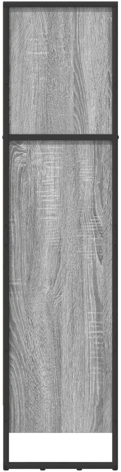 Knygų spinta 80 x 30 x 121 cm Apdirbta mediena Pilkas Sonoma