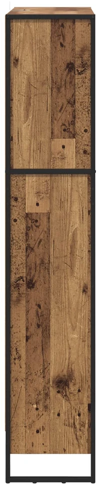 Knygų spinta 80 x 30 x 155 cm Apdirbta mediena Senovinis medis