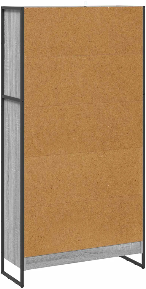 Knygų spinta 80 x 30 x 155 cm Apdirbta mediena Pilkas Sonoma