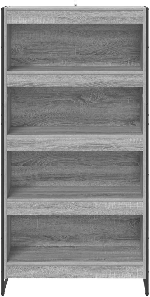 Knygų spinta 80 x 30 x 155 cm Apdirbta mediena Pilkas Sonoma