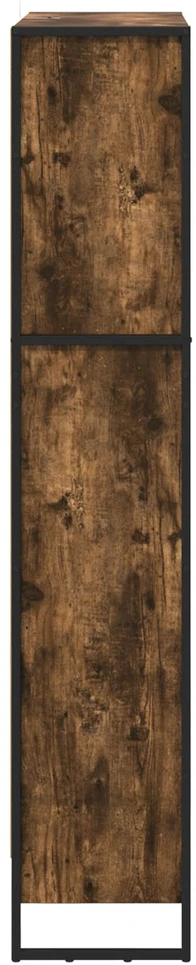 Knygų spinta 80 x 30 x 155 cm Apdirbta mediena Dūminis ąžuolas