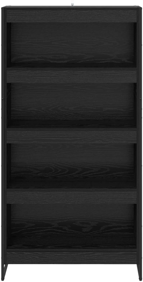 Knygų spinta 80 x 30 x 155 cm Apdirbta mediena Juodas ąžuolas
