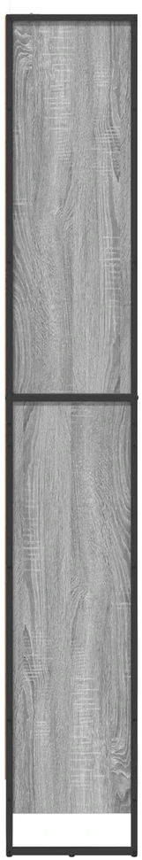 Knygų spinta 80 x 30 x 189,5 cm Apdirbta mediena Pilkas Sonoma