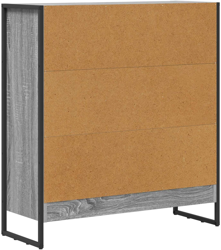 Knygų spinta 80 x 30 x 86,5 cm Apdirbta mediena Pilkas Sonoma