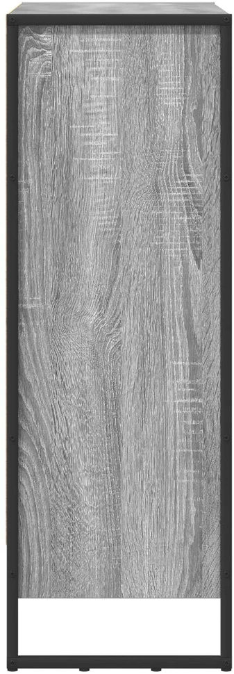 Knygų spinta 80 x 30 x 86,5 cm Apdirbta mediena Pilkas Sonoma