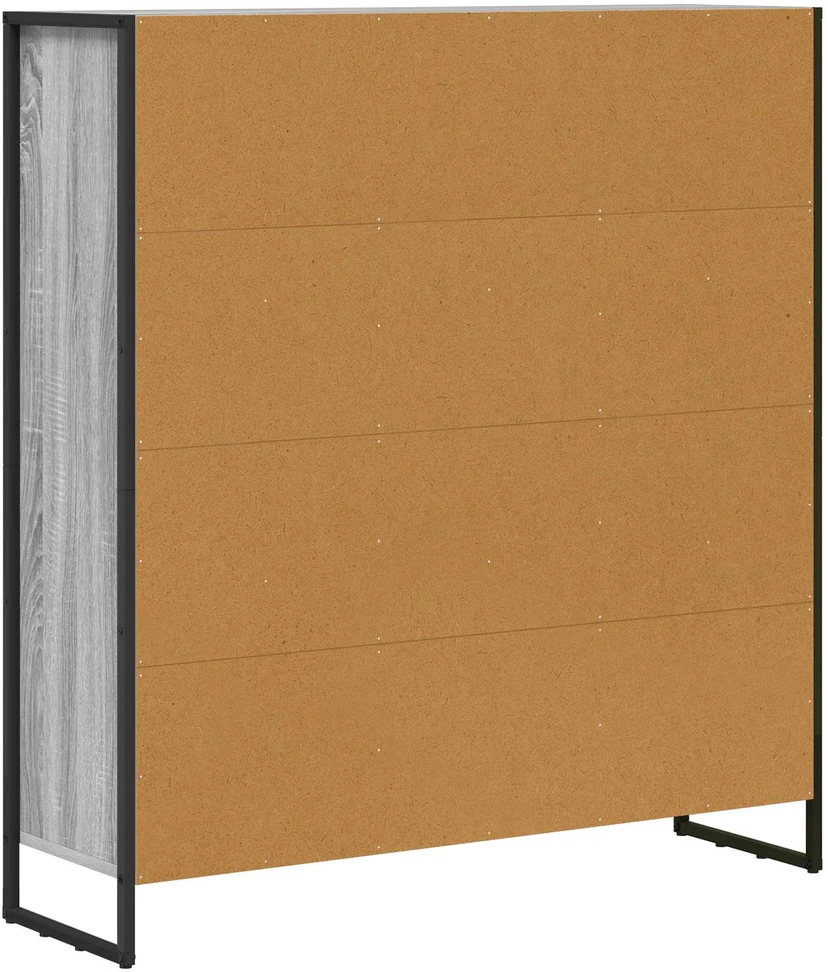 Knygų spinta 99,5 x 30 x 108 cm Apdirbta mediena Pilkas Sonoma