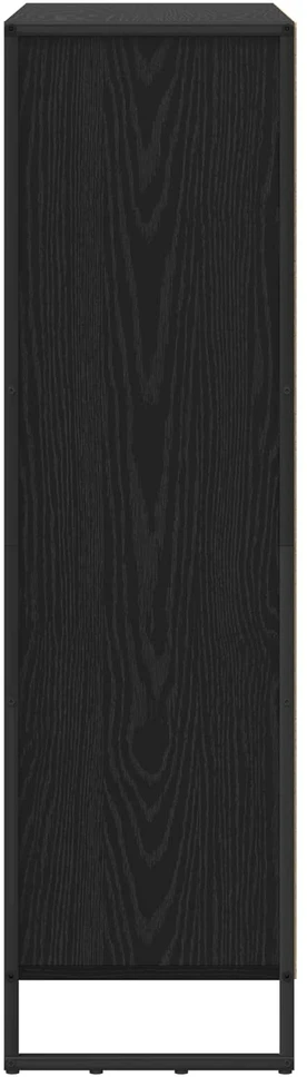 Knygų spinta 99,5 x 30 x 108 cm Apdirbta mediena Juodas ąžuolas