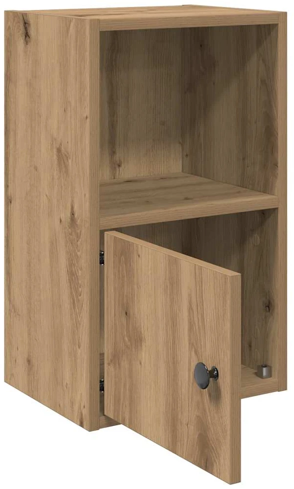 Knygų spinta, artisano ąžuolo, 31x24x52cm, apdirbta mediena