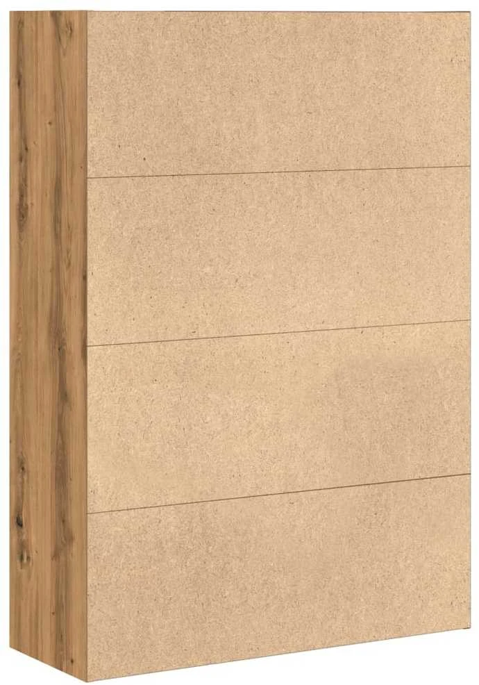 Knygų spinta, artisano ąžuolo, 80x30x114cm, apdirbta mediena