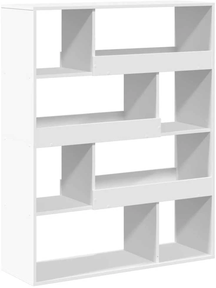 Knygų spinta, baltos spalvos, 100x33x125,5cm, apdirbta mediena