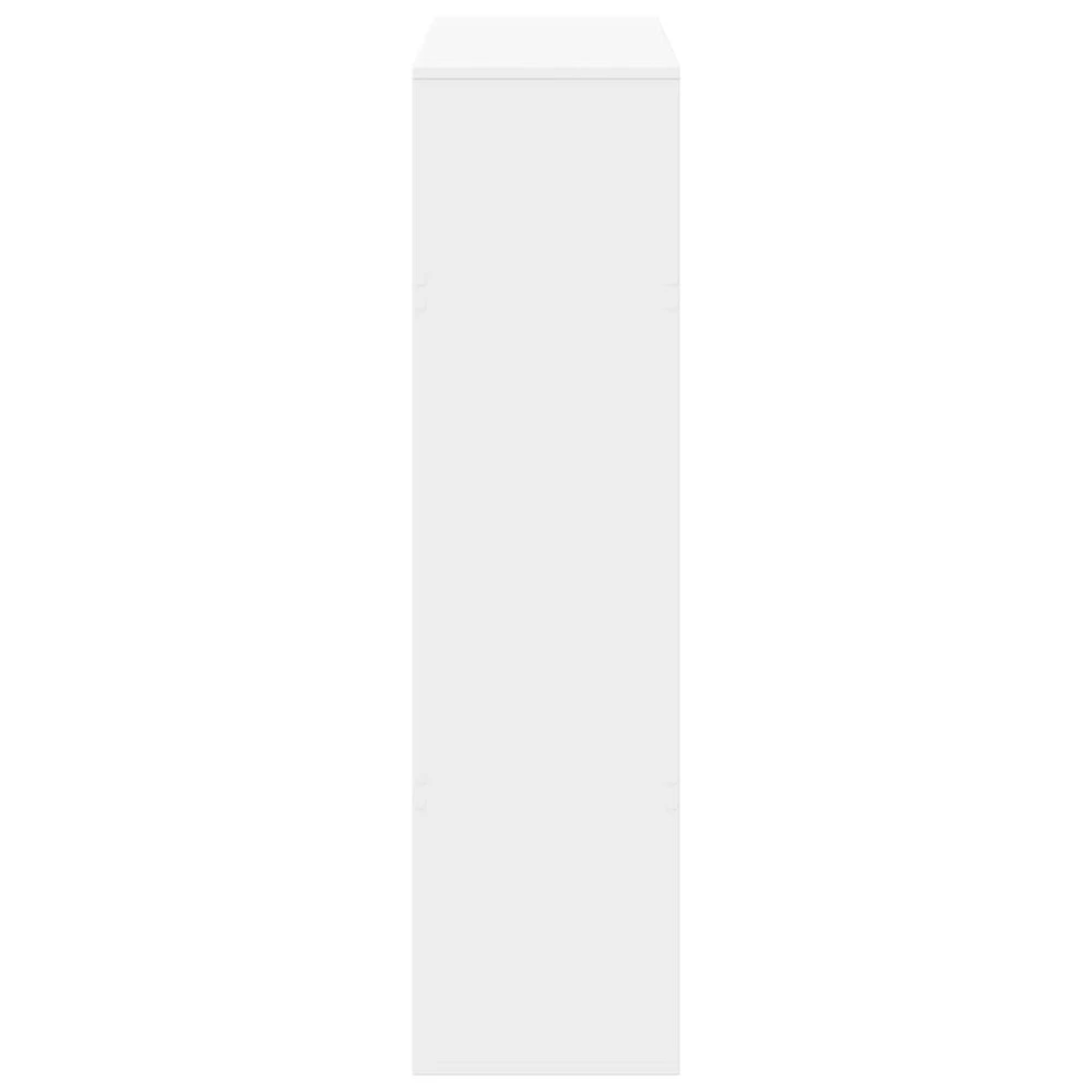 Knygų spinta, baltos spalvos, 100x33x125,5cm, apdirbta mediena