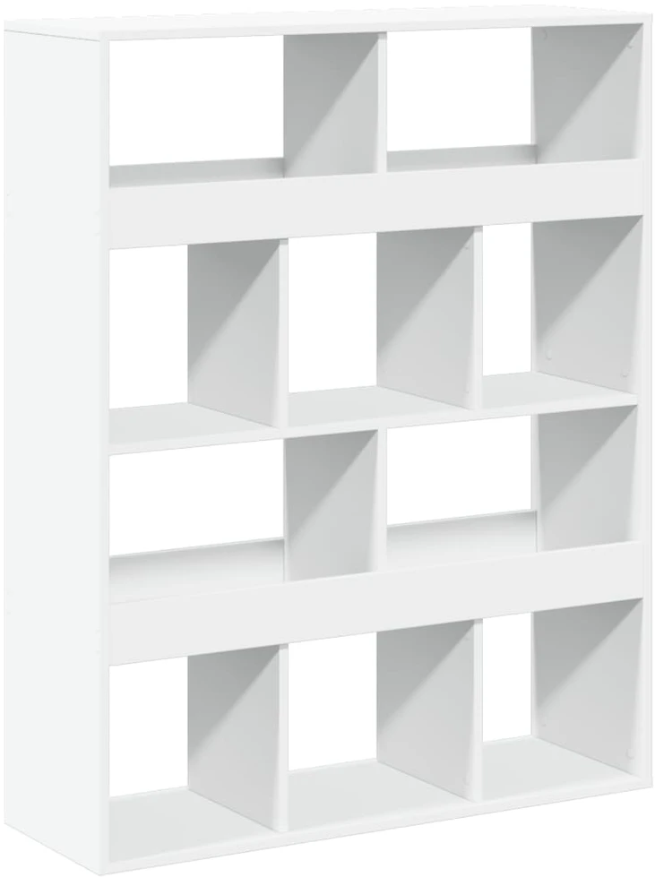 Knygų spinta, baltos spalvos, 100x33x125,5cm, apdirbta mediena