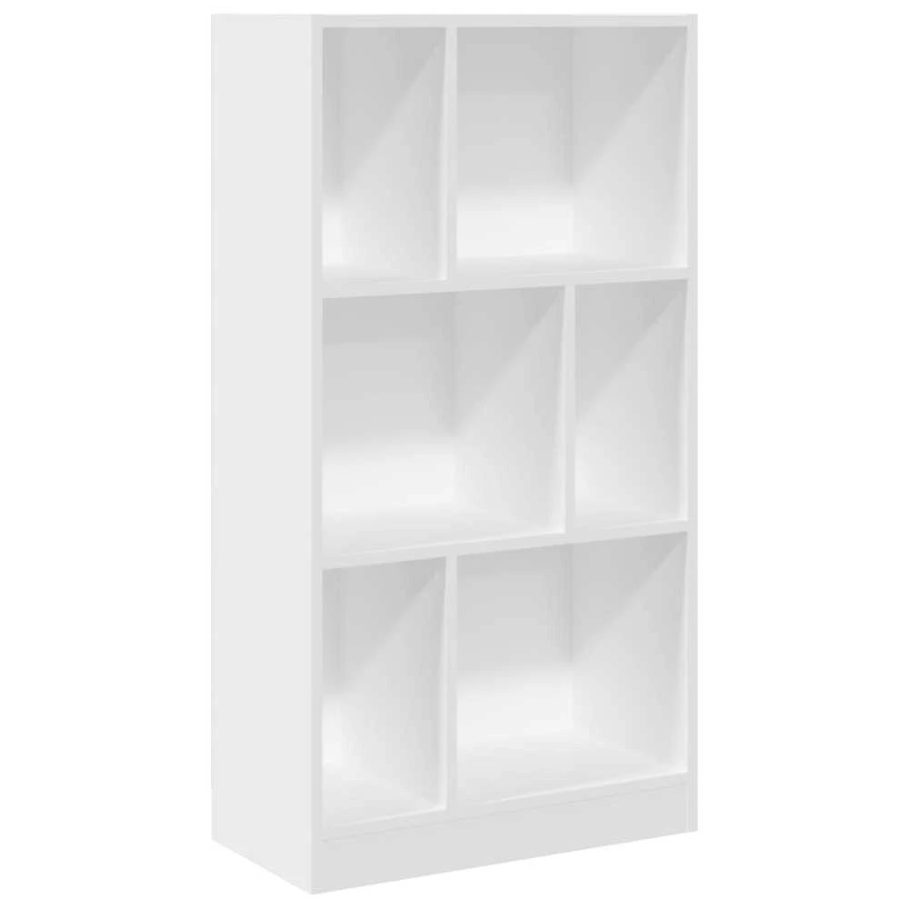 Knygų spinta, baltos spalvos, 57x28,5x107,5cm, apdirbta mediena