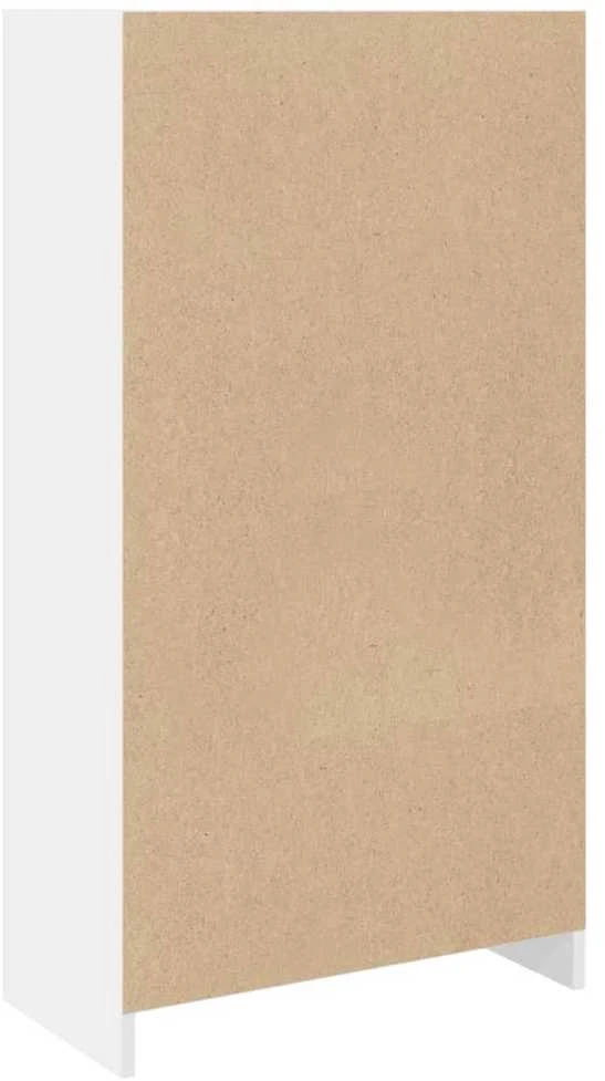 Knygų spinta, baltos spalvos, 57x28,5x107,5cm, apdirbta mediena