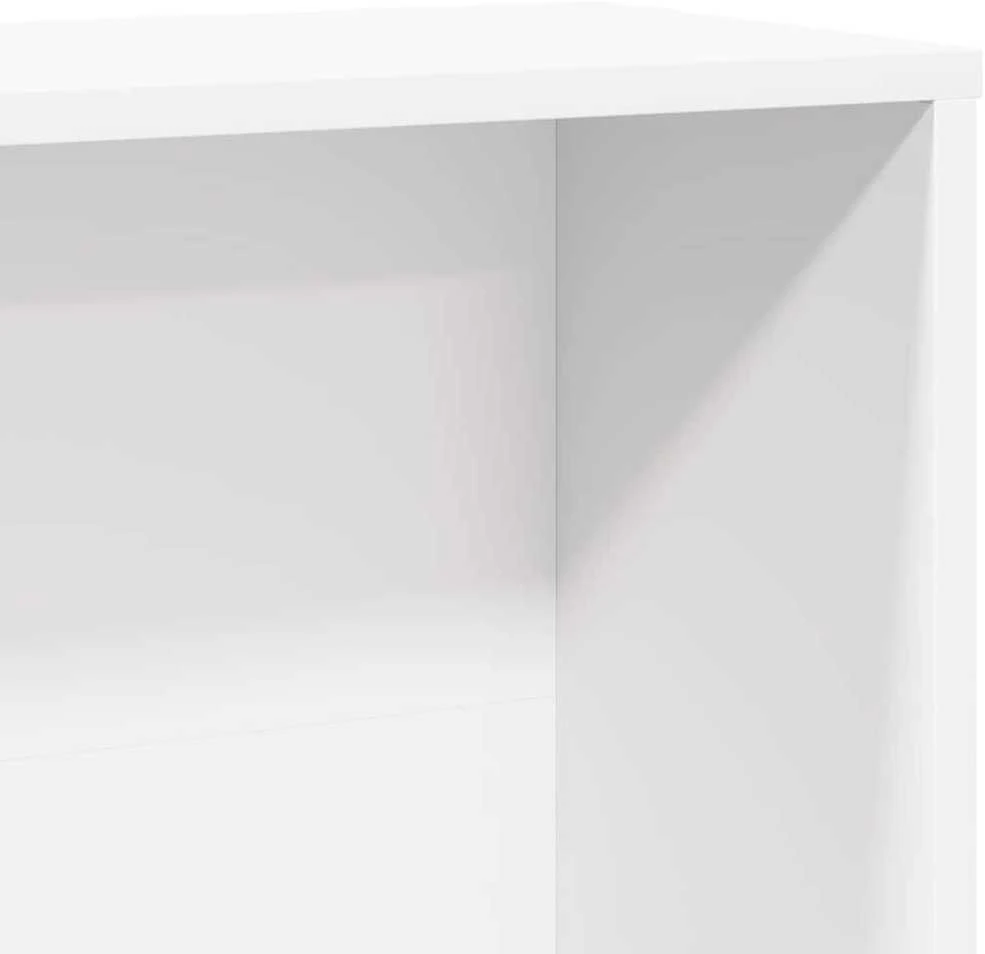 Knygų spinta, baltos spalvos, 60x24x120cm, apdirbta mediena