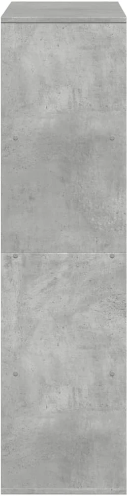 Knygų spinta, betono pilka, 100x33x125,5cm, apdirbta mediena