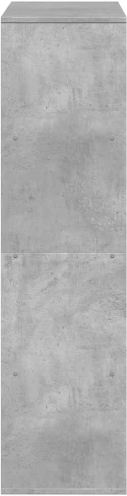 Knygų spinta, betono pilka, 100x33x125,5cm, apdirbta mediena