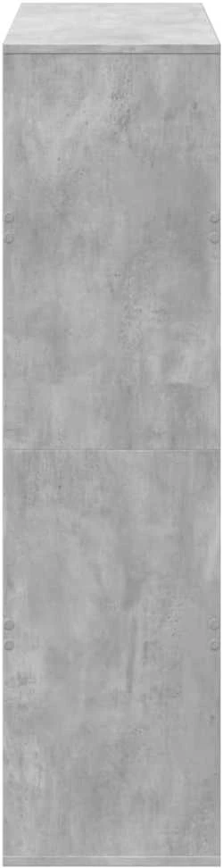 Knygų spinta, betono pilka, 100x33x125,5cm, apdirbta mediena
