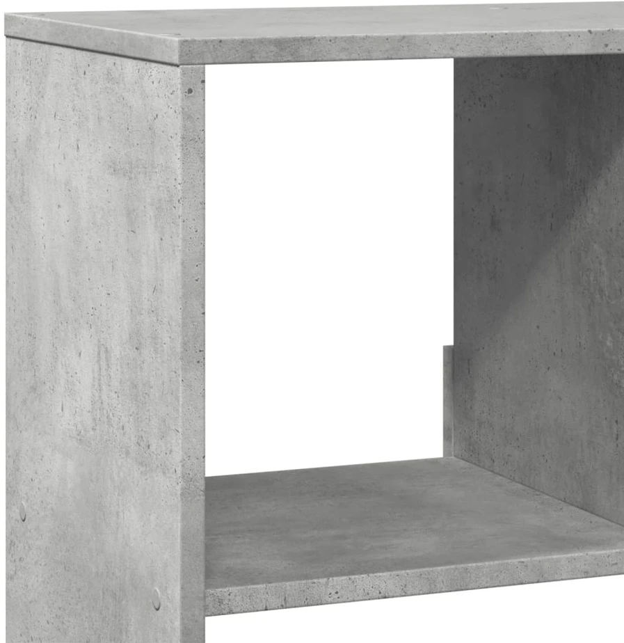Knygų spinta, betono pilka, 100x33x125,5cm, apdirbta mediena