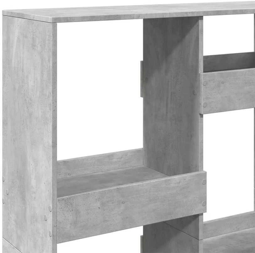 Knygų spinta, betono pilka, 100x33x135cm, apdirbta mediena