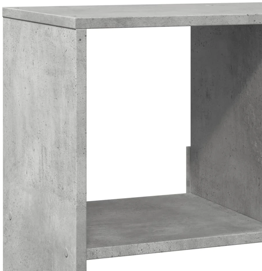 Knygų spinta, betono pilka, 100x33x156,5cm, apdirbta mediena