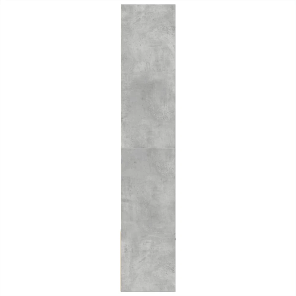 Knygų spinta, betono pilka, 100x36x189cm, apdirbta mediena