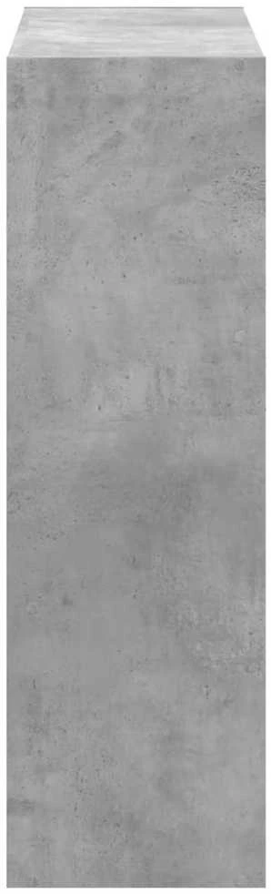 Knygų spinta, betono pilka, 102x32x102cm, apdirbta mediena