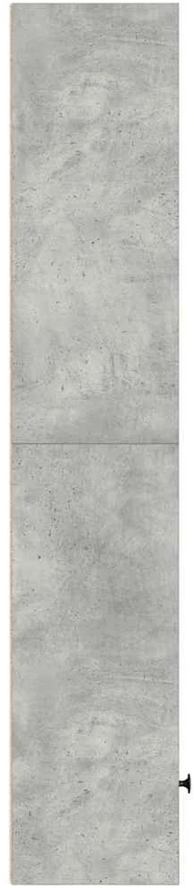 Knygų spinta, betono pilka, 31x24x127cm, apdirbta mediena