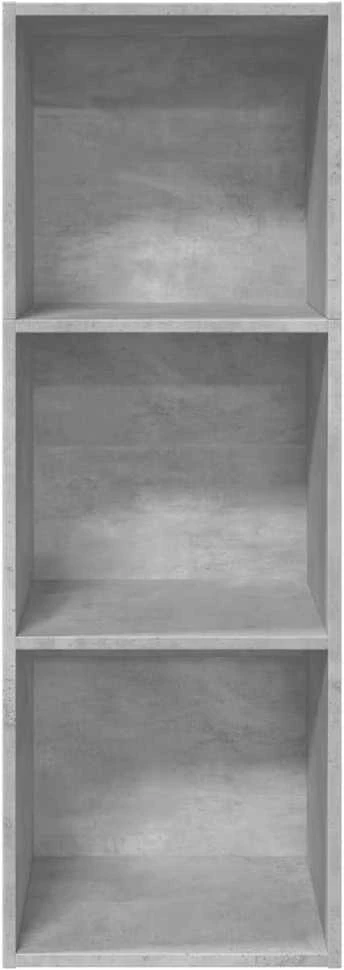 Knygų spinta, betono pilka, 40x30x114cm, apdirbta mediena