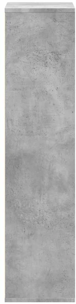 Knygų spinta, betono pilka, 50x25x105cm, apdirbta mediena