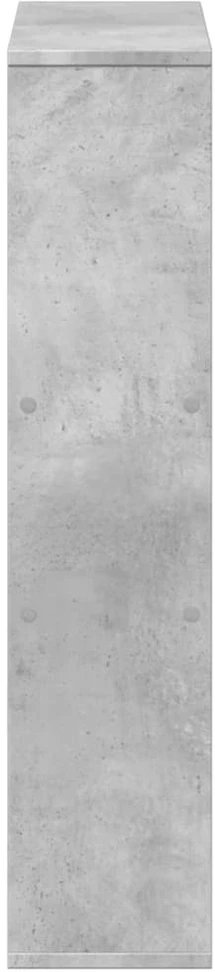 Knygų spinta, betono pilka, 63x20x90cm, apdirbta mediena