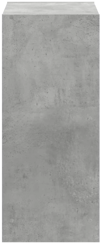 Knygų spinta, betono pilka, 68,5x32x75cm, apdirbta mediena