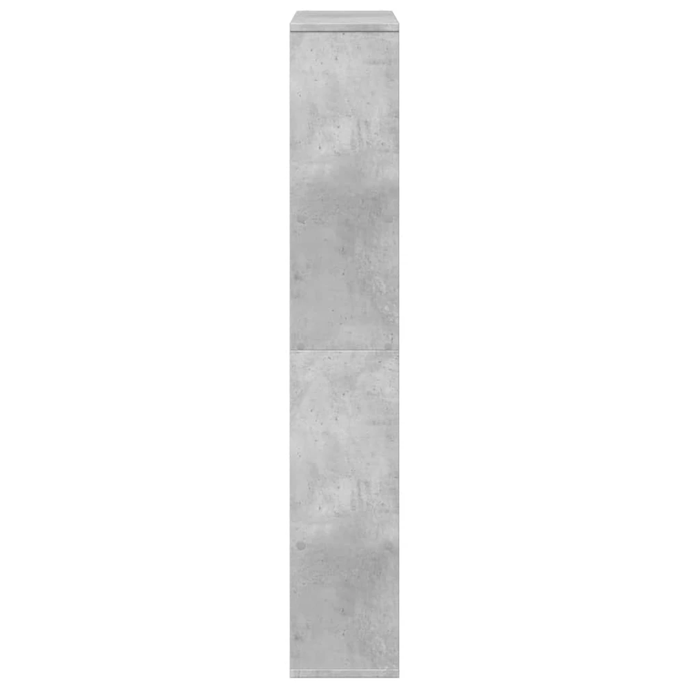 Knygų spinta, betono pilka, 72x20x120cm, apdirbta mediena