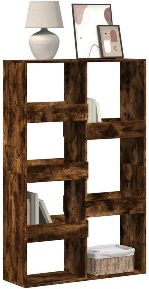Knygų spinta, dūminio ąžuolo, 100x33x155,5cm, apdirbta mediena