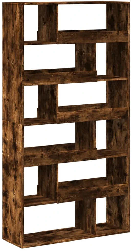 Knygų spinta, dūminio ąžuolo, 100x33x187,5cm, apdirbta mediena