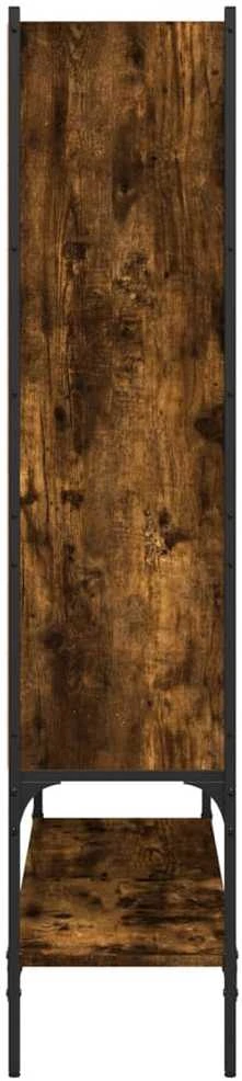 Knygų spinta, dūminio ąžuolo, 102x30x141,5cm, apdirbta mediena