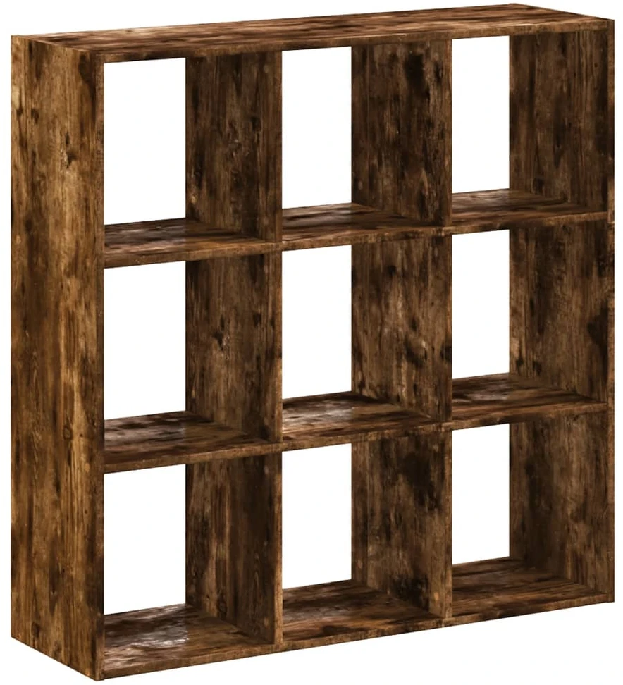 Knygų spinta, dūminio ąžuolo, 102x32x102cm, apdirbta mediena