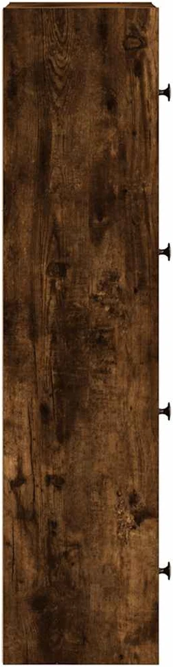 Knygų spinta, dūminio ąžuolo, 40x24x102cm, apdirbta mediena