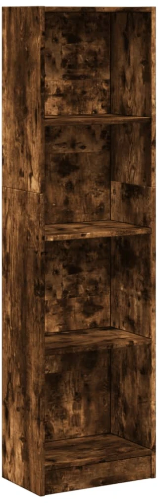 Knygų spinta, dūminio ąžuolo, 40x24x176cm, apdirbta mediena